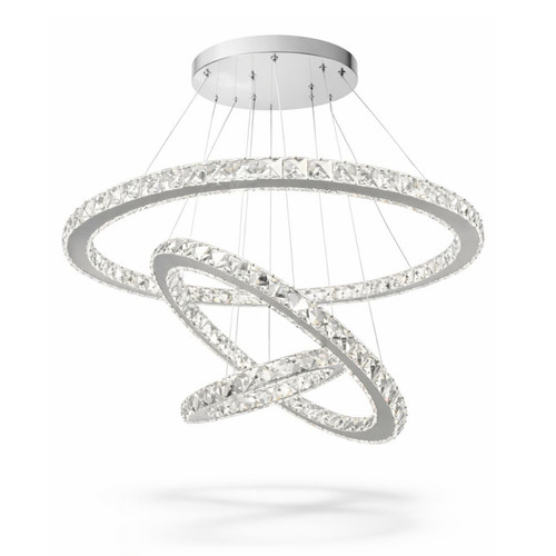 Lampadario cristallo con 3 - cristallo,