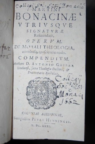 Operum morali theologia - morali,