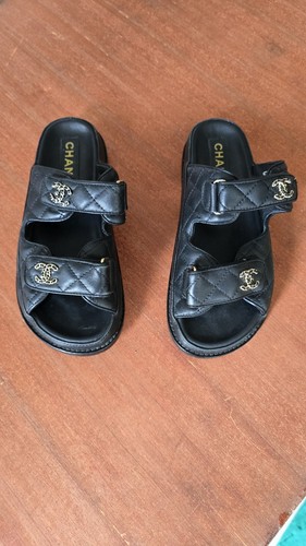 Sandali slide chanel pelle - chanel,