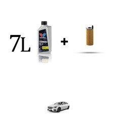 Kit filtro olio e 7L per Mercedes Classe E (W213,S213,A213) E200 D 118kw Dal 201
