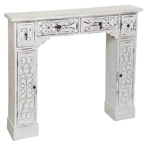 Cornice legno caminetto - legno,