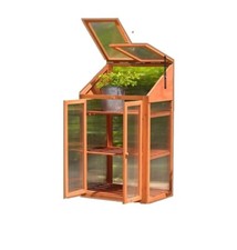 Mini Serra Legno Giardino Ideale Per Propagazione Semi Piante Fiori 3 Livelli