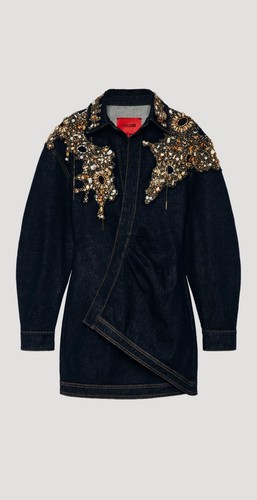 Zara abito gioiello denim - gioiello,