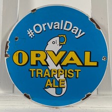 Insegna smaltata Orval - Ø 30