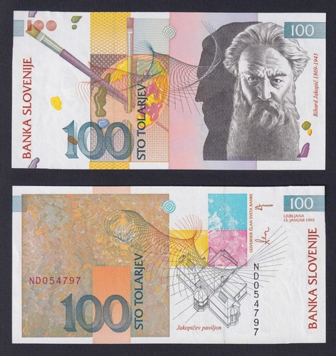Banconota slovenia 100 - slovenia,