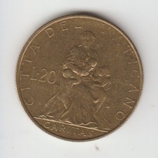 PAOLO VI VATICANO 20 LIRE 1963