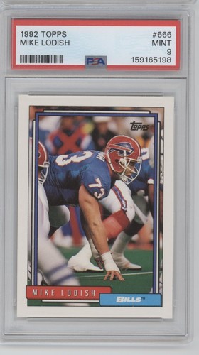 1992 topps football 666 mike - football,