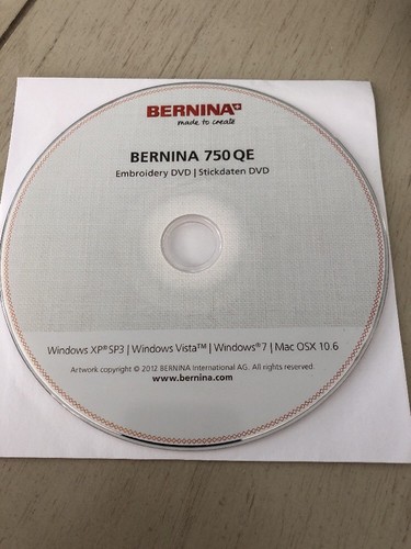 Dvd ricamo bernina - bernina, 750