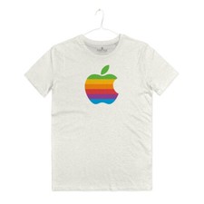 Maglietta Logo Apple Rainbow