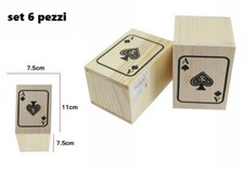 Set 6 Pezzi Porta Carte Gioco