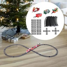 Trenino elettrico di Natale intorno all'albero, set di treni giocattolo per