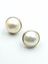 Orecchini Da Donna In Argento 925 Perla 17 MM Australiana Oro Bianco 18 Kt