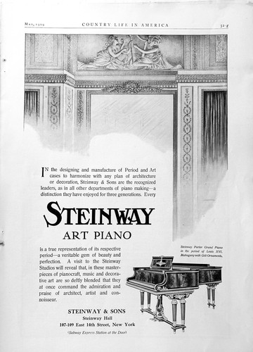 1909 steinway art - ad,