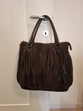 Borsa shopping bag Coccinelle, Tracolla scamosciata e con manici in pelle