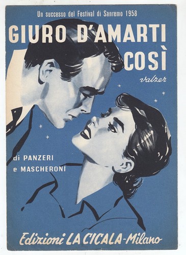Spartito giuro amarti cosi - giuro, d'amarti