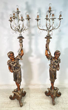 ANTICA COPPIA MORO LEGNO