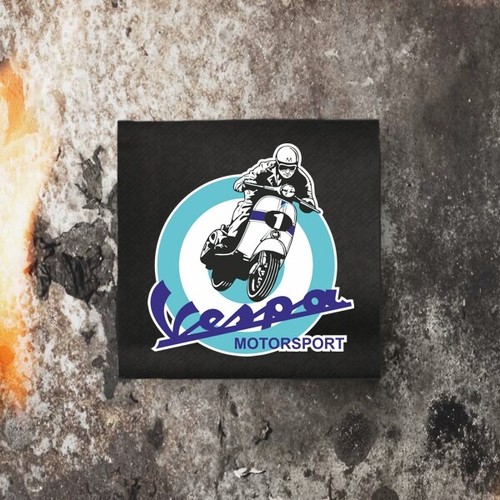Vespa motorsport patch - vespa,