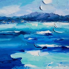 Mare blu, quadro salone