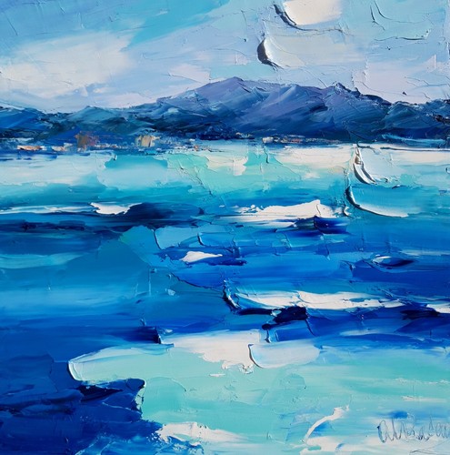 Mare blu quadro salone - mare,