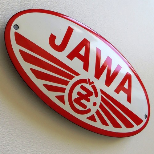 Jawa moto targa smaltata - =,