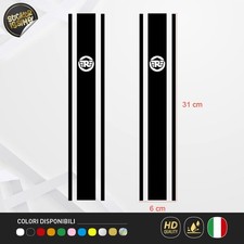 2 Adesivi 3 Bande Compatibili in Stile Royal Enfield –  Prespaziati 31x6 cm