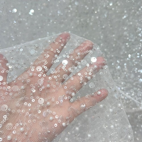 Bling paillettes rete pizzo - bling,