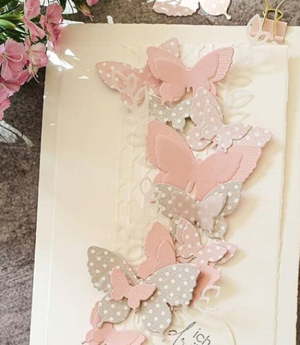 Decorazione farfalla metallo