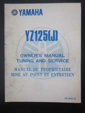 Yamaha YZ 125 J 1982 owner's