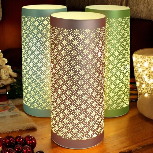 Led table lamps - cordless, glass