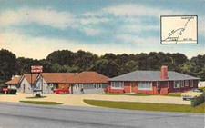 Cartolina antica Robertson Missouri Air O Way Court Street View K53450