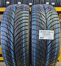 2X PNEUMATICI 4 STAGIONI 185/60 R15 88H  XL M+S MATADOR GOMME USATE 1856015