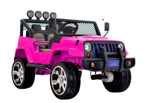 Jeep rosa auto elettrica - rosa,