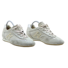 Hogan Olimpia scarpe basse  numero 40 usate  (SS4232) camoscio donna grigio