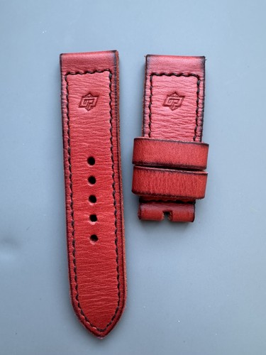 Cinturini pelle rossa fatti - cinturini,