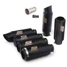 Tubo scarico moto universale 51/60 mm tubo dritto passante per Yamha Honda