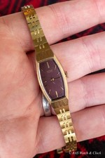 Orologio Seiko donna tono oro 1320-5019 quadrante marrone batteria nuova 10/2025