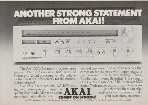 1976 akai home stereo - akai,
