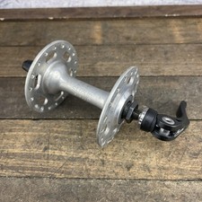 Mozzo anteriore forgiato Suzue vintage 36H flangia alta 95 mm sgancio rapido strada argento