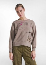 Felpa Deha girocollo donna maglia felpata manica lunga tempo libero casual