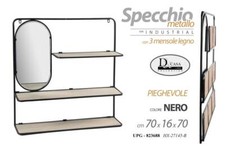 MENSOLA DA PARETE CON SPECCHIO