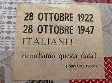 Volantino Giovani Fascisti
