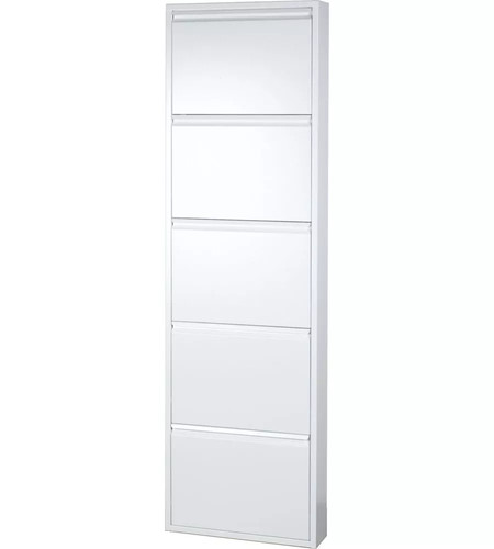Scarpiera metallo bianca con - metallo,