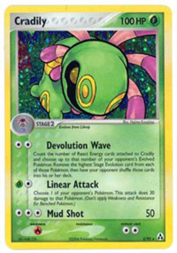 Cradily holo raro - 1x,