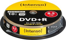 Intenso DVD + R 8.5GB DL Print.10 Cake Box Double - Confezione da 10