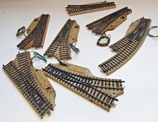 Märklin binario M elettrico, scambi manuali vari tipi, lievi segni di usura