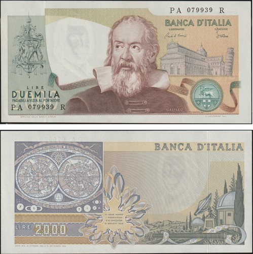 2000 lire 1983 galileo - 2000,