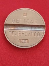 GETTONE TELEFONICO NUMERO 7801 IN ECCELLENTI CONDIZIONI COME DA FOTO