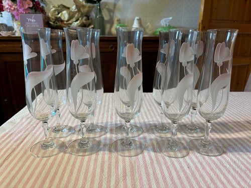Set flute calici vintage - set, flute/calici