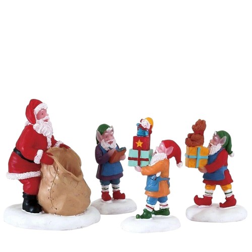 Babbo natale con elfi - babbo,
