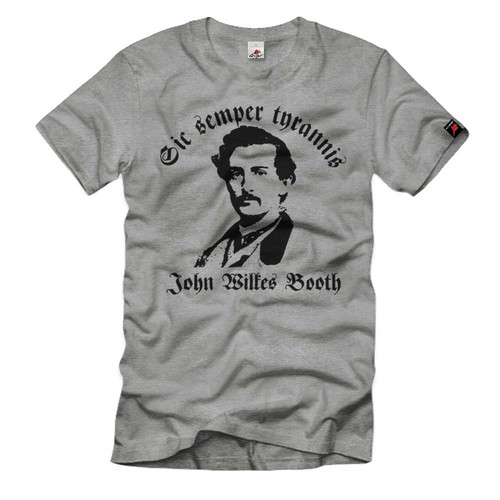 Maglietta john wilkes booth - wilkes,